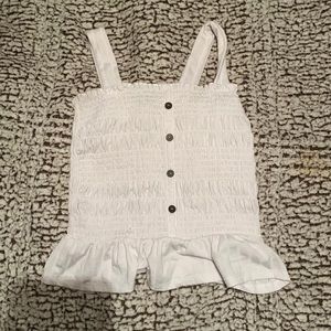 Arizona Jean Co. Strap Top White size Small Women’s summer collection buttons
